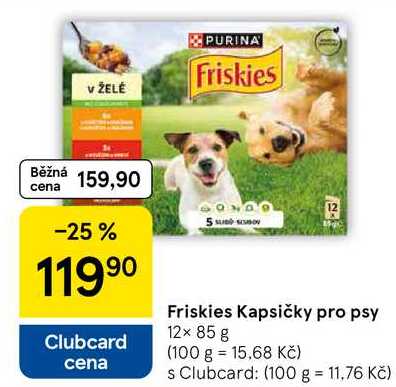 Friskies Kapsičky pro psy, 12× 85 g
