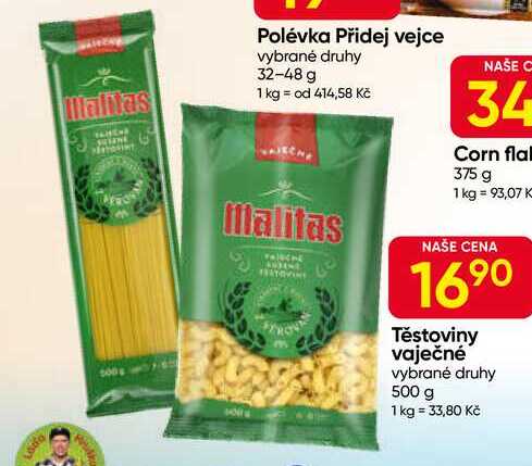 Bona Vita těstoviny 4 vaječné 500g, vybrané druhy