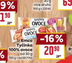 Emco Tyčinka 100% ovoce od 30 g
