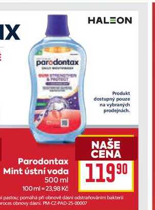 Parodontax Mint ústní voda 500ml