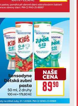 Sensodyne Dětská zubní pasta 50 ml