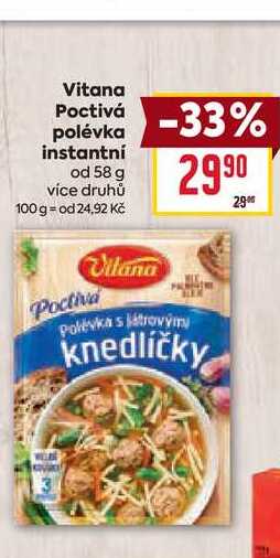 Vitana Poctivá polévka instantní od 58 g