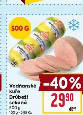 Vodňanské kuře Drůbeží sekaná 500 g 