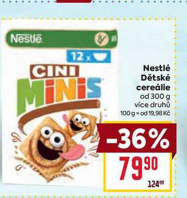 Nestlé Dětské cereálie od 300 g 