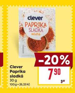 Clever Paprika sladká 30 g