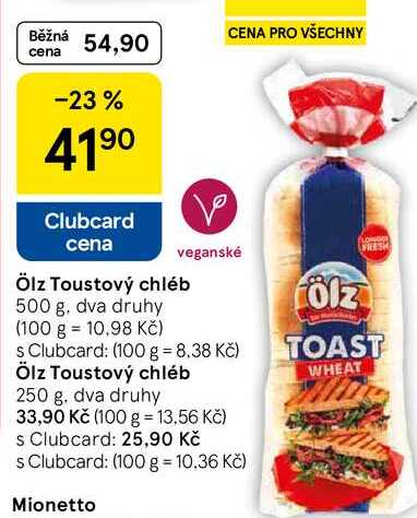 Ölz Toustový chléb, 500 g