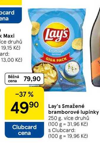 Lay's Smažené bramborové lupínky, 250 g, více druhů 