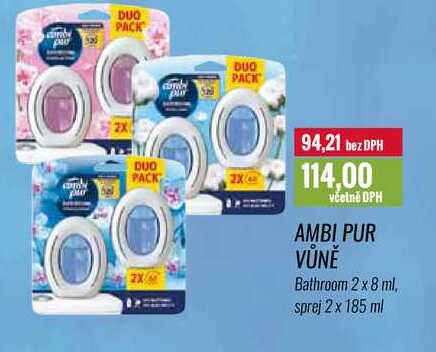 AMBI PUR VŮNĚ 2 x 8 ml, sprej 2x 185 ml 