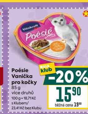 Poésie Vanička pro kočky 85 g
