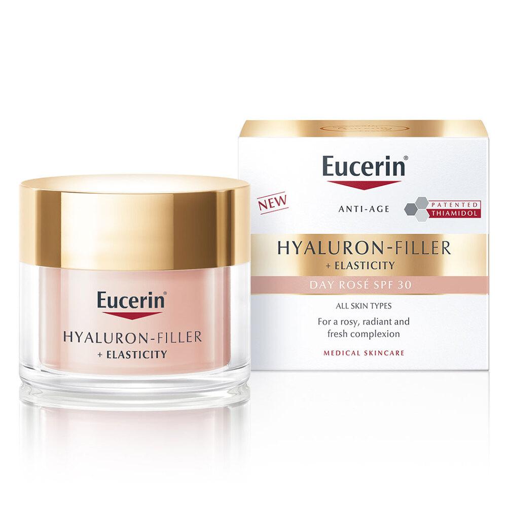 Eucerin Hyaluron-Filler + Elasticity denný krém rosé SPF 30 50 ml Lékárna LEMON