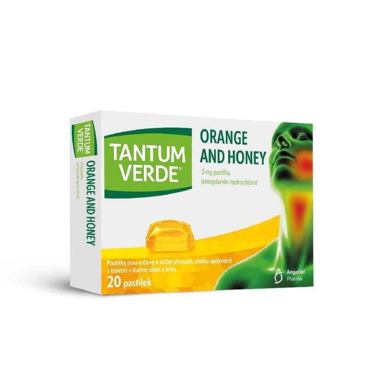 Tantum Verde Orange And Honey 3 mg 20 pastilek