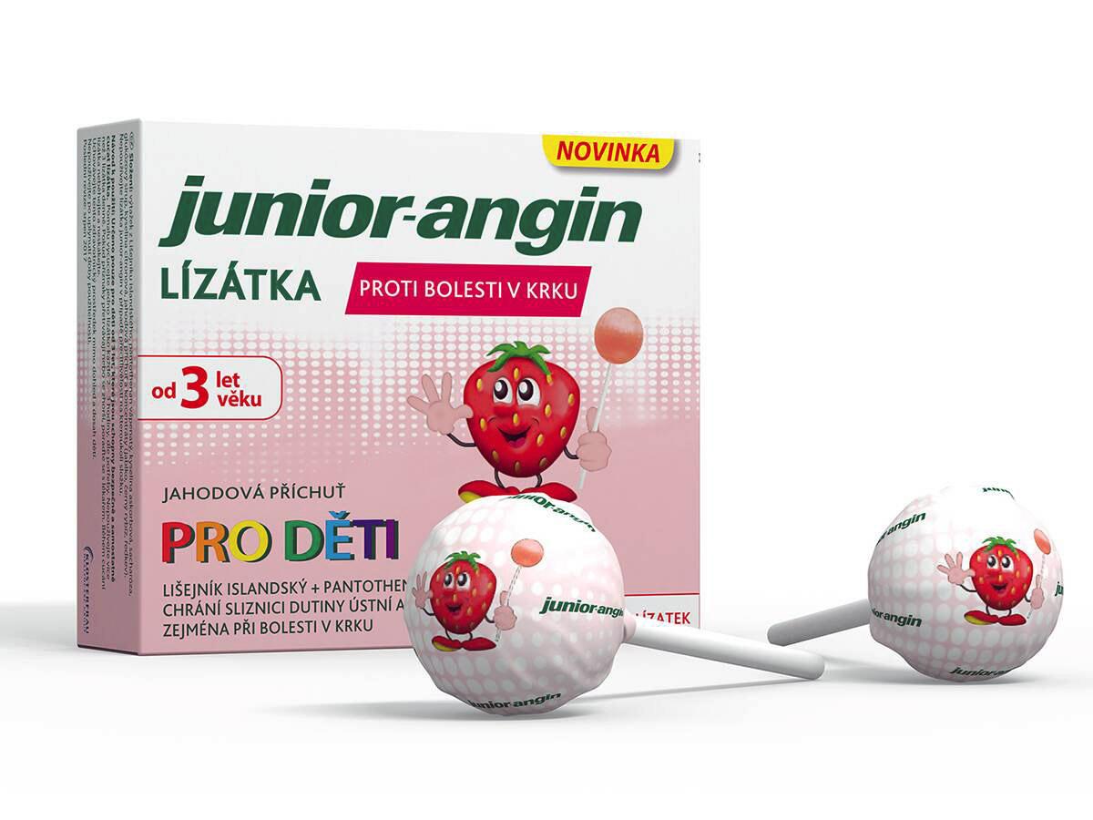 Junior-angin Lízátka Pro Děti 3r+ 8ks