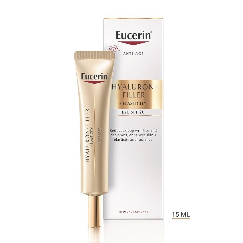 Eucerin Hyaluron-Filler+  Elasticity oční krém SPF 20 15 ml Lékárna LEMON
