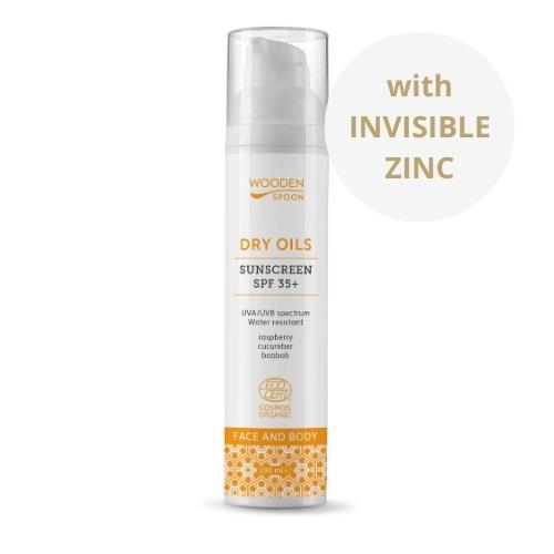 Woodenspoon Opalovací krém na tělo a tvář s nízkým komedogenním indexem SPF35 100 ml