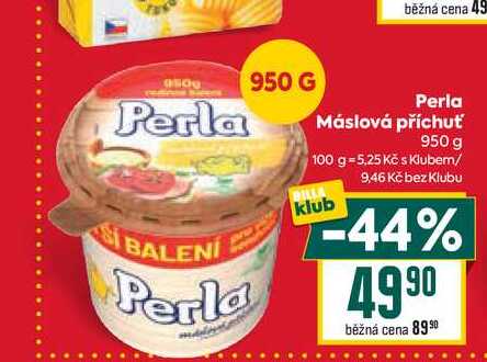 Perla Máslová příchuť 950 g 