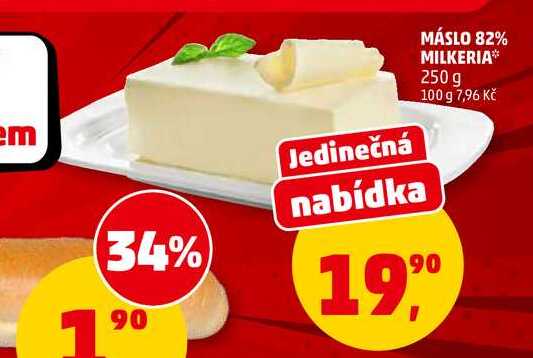 MÁSLO 82% MILKERIA, 250 g