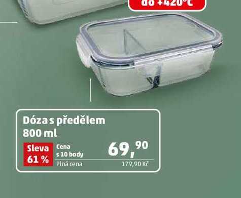Dóza s předělem 800 ml 