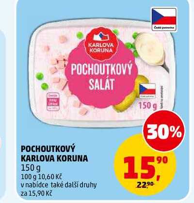 POCHOUTKOVÝ SALÁT KARLOVA KORUNA, 150 g 