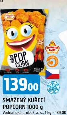 SMAŽENÝ KUŘECÍ POPCORN 1000 g 