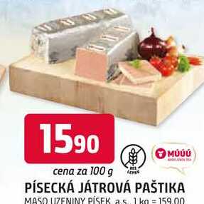 PÍSECKÁ JÁTROVÁ PAŠTIKA 100 g