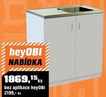 KUCHYŇSKÁ SKŘÍŇKA SPODNÍ S DŘEZEM MANOSA BÍLÁ