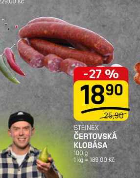 ČERTOVSKÁ KLOBÁSA 100 g