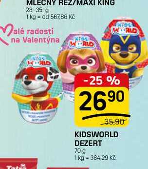 KIDSWORLD DEZERT 70 g 