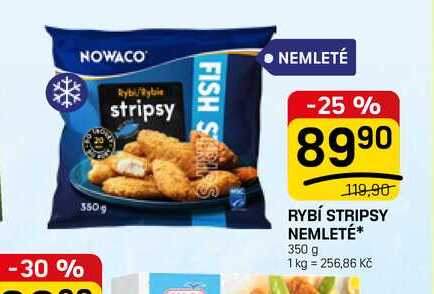 RYBÍ STRIPSY NEMLETÉ 350 g