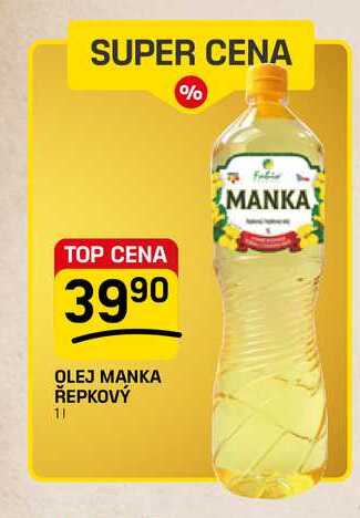 OLEJ MANKA ŘEPKOVÝ 1l 