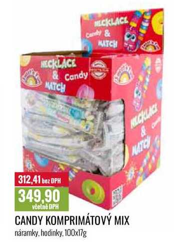 CANDY KOMPRIMÁTOVÝ MIX 100x17g 