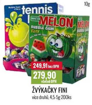 ŽVÝKAČKY FINI 4,5-5g 200ks