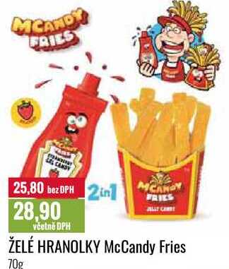 ŽELÉ HRANOLKY McCandy Fries 70g