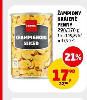 ŽAMPIONY KRÁJENÉ PENNY, 290 g