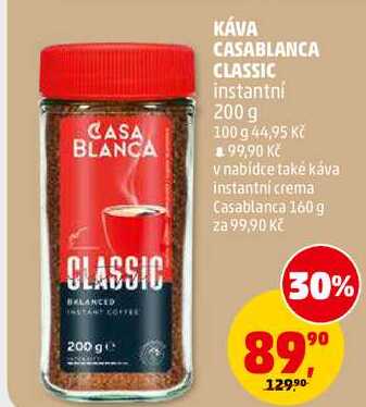 KÁVA CASABLANCA CLASSIC instantní, 200 g 