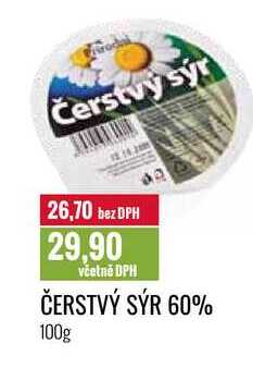 ČERSTVÝ SÝR 60% 100g