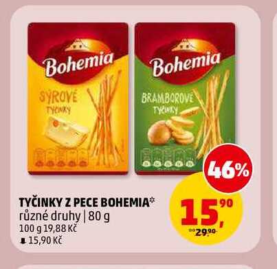 TYČINKY Z PECE BOHEMIA, 80 g