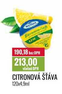 CITRONOVÁ ŠŤÁVA 120x4,9ml 