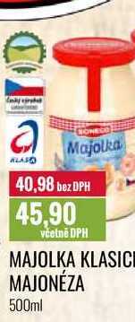 MAJOLKA KLASICK, MAJONÉZA 500ml 
