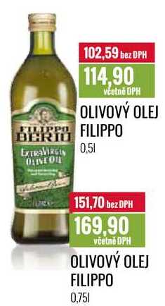 OLIVOVÝ OLEJ FILIPPO 0,5l, 0,75l