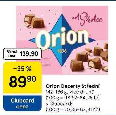 Orion Dezerty Střední, 142-166 g, více druhů