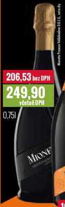 Mionetto Prosecco Valdobiadene D.O.C.G., extra dry 0,75l