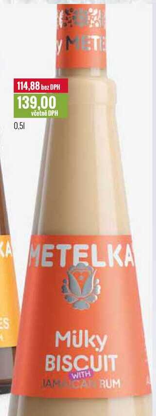 METELKA Milky Biscuit 0,5l
