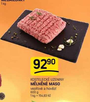 MĚLNĚNÉ MASO vepřové a hovězí 600 g  
