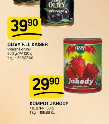 KOMPOT JAHODY 410 g/PP 160 g 