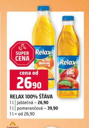 Relax jablečná pomerančová 1l