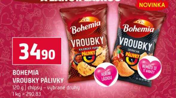 BOHEMIA VROUBKY PÁLIVKY 120 g 