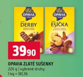 OPAVIA ZLATÉ SUŠENKY 220 g vybrané druhy 