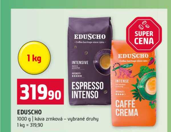 EDUSCHO 1000 g káva zrnková vybrané druhy 