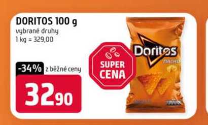 DORITOS 100 g vybrané druhy