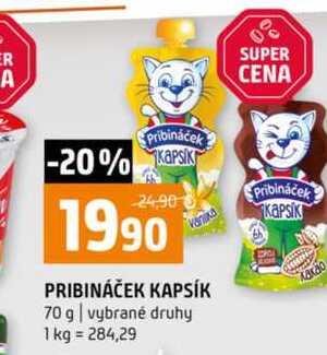 PRIBINÁČEK KAPSÍK 70 g vybrané druhy 